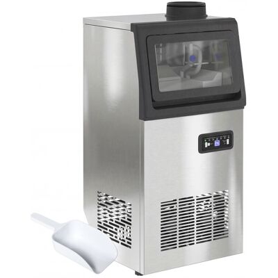 HOMCOM Machine à glaçons commerciale 36 kg/24h, acier inoxydable, ice maker, capacité 7,5 kg, 36 cubes par 10 minutes, - Publicité HOMCOM Machine à glaçons commerciale 36 kg/24h, acier inoxydable, ice maker, capacité 7,5 kg, 36 cubes par 10 minutes, - Publicité