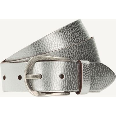 TAMARIS Ceinture en cuir argentés - 115 - Publicité TAMARIS Ceinture en cuir argentés - 115 - Publicité