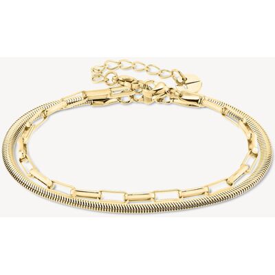 TAMARIS Set de bracelets doré - 22cm - Publicité TAMARIS Set de bracelets doré - 22cm - Publicité