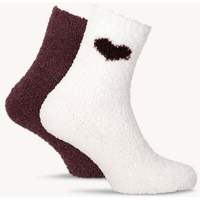 TAMARIS Lot de 2 paires de chaussettes rouge - 35-38 - Publicité TAMARIS Lot de 2 paires de chaussettes rouge - 35-38 - Publicité