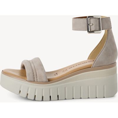 TAMARIS Sandale à talon beige - 42 - Publicité TAMARIS Sandale à talon beige - 42 - Publicité