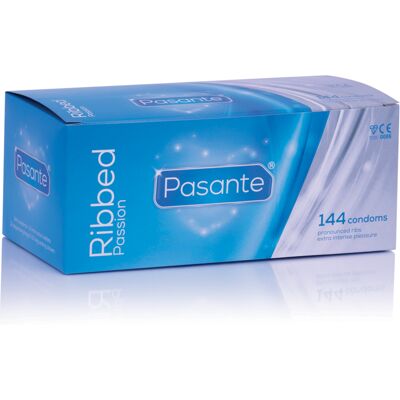 Pasante - Ribbed Passion - Ribbed - 52 mm - Préservatifs - Publicité Pasante - Ribbed Passion - Ribbed - 52 mm - Préservatifs - Publicité