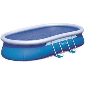 Bestway Bâche solaire dimensions 4.75 x 3.20 m - Pour piscine de dimensions 5.49 x 3.66 m - Épaisseur bâche: 150 gsr/m2 - Publicité Bestway Bâche solaire dimensions 4.75 x 3.20 m - Pour piscine de dimensions 5.49 x 3.66 m - Épaisseur bâche: 150 gsr/m2 - Publicité