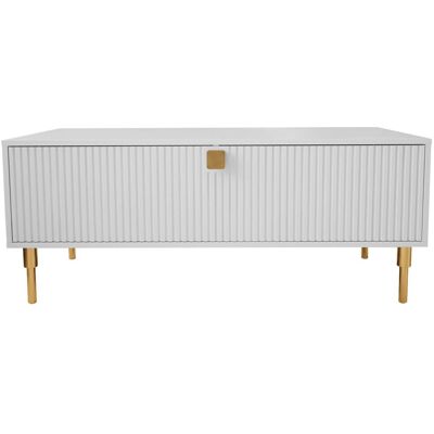 palozi home Table basse "Dorset" - Rectangulaire - 120 x 51 x 55 cm - 2 rangements - Pieds en métal doré : 20 cm - Ouverture des portes grâce à un vérin hydraulique - Publicité palozi home Table basse "Dorset" - Rectangulaire - 120 x 51 x 55 cm - 2 rangements - Pieds en métal doré : 20 cm - Ouverture des portes grâce à un vérin hydraulique - Publicité