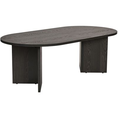 Hanah Home Table basse "Sable" Lumière Noire Bois 60x119x40cm, Mélamine, Classique, Ovale. Publicité Hanah Home Table basse "Sable" Lumière Noire Bois 60x119x40cm, Mélamine, Classique, Ovale. Publicité