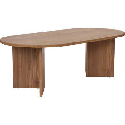 Hanah Home Table basse "Sable" Chêne Bois 60x119x40cm, Mélamine, Classique, Ovale. Publicité Hanah Home Table basse "Sable" Chêne Bois 60x119x40cm, Mélamine, Classique, Ovale. Publicité