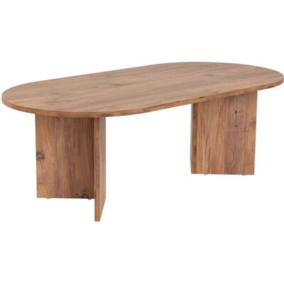 Hanah Home Table basse "Sable" Pin atlantique Bois 60x119x40cm, Mélamine, Classique, ovale. Publicité Hanah Home Table basse "Sable" Pin atlantique Bois 60x119x40cm, Mélamine, Classique, ovale. Publicité