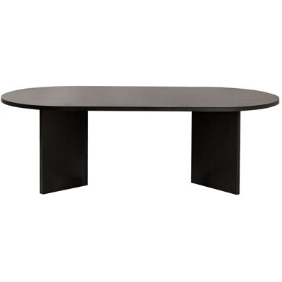 Hanah Home Table basse "Sable" Bois Noir Bois 60x119x40cm, Mélamine, Classique, ovale. Publicité Hanah Home Table basse "Sable" Bois Noir Bois 60x119x40cm, Mélamine, Classique, ovale. Publicité