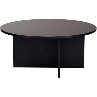 Hanah Home Table basse "Soleil" Bois Noir Bois 90x90x40cm, Mélamine, Classique, Ronde. Publicité Hanah Home Table basse "Soleil" Bois Noir Bois 90x90x40cm, Mélamine, Classique, Ronde. Publicité