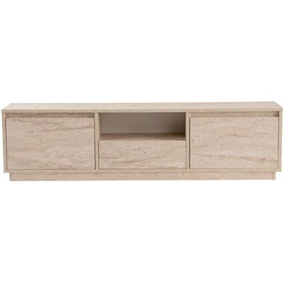 Hanah Home Meuble TV en bois "Vanguard" - 160 x 29 x 42 cm - Travertin – 1.0 étagères, 3.0 portes Conçu pour offrir praticité et robustesse, ce modèle s'intègre facilement dans tout intérieur et répond aux besoins du quotidien en garantissant confort d'u - Publicité Hanah Home Meuble TV en bois "Vanguard" - 160 x 29 x 42 cm - Travertin – 1.0 étagères, 3.0 portes Conçu pour offrir praticité et robustesse, ce modèle s'intègre facilement dans tout intérieur et répond aux besoins du quotidien en garantissant confort d'u - Publicité