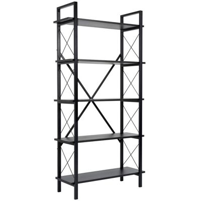 Hanah Home Bibliothèque en bois "Elysian" - 90 x 33 x 180 cm - Bois NoirNoir – 5.0 étagères Conçu pour offrir praticité et robustesse, ce modèle s'intègre facilement dans tout intérieur et répond aux besoins du quotidien en garantissant confort d'usage. Publicité Hanah Home Bibliothèque en bois "Elysian" - 90 x 33 x 180 cm - Bois NoirNoir – 5.0 étagères Conçu pour offrir praticité et robustesse, ce modèle s'intègre facilement dans tout intérieur et répond aux besoins du quotidien en garantissant confort d'usage. Publicité