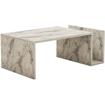 Hanah Home Table basse en bois "Memo" - 86 x 50 x 32 cm - Marbre Freesia – 1.0 étagères Conçu pour offrir praticité et robustesse, ce modèle s'intègre facilement dans tout intérieur et répond aux besoins du quotidien en garantissant confort d'usage. Publicité Hanah Home Table basse en bois "Memo" - 86 x 50 x 32 cm - Marbre Freesia – 1.0 étagères Conçu pour offrir praticité et robustesse, ce modèle s'intègre facilement dans tout intérieur et répond aux besoins du quotidien en garantissant confort d'usage. Publicité