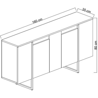 Hanah Home Buffet en bois "Luxe" - 160 x 35 x 80 cm - AnthraciteDoré – 4 portes Conçu pour offrir praticité et robustesse, ce modèle s'intègre facilement dans tout intérieur et répond aux besoins du quotidien en garantissant confort d'usage. Publicité Hanah Home Buffet en bois "Luxe" - 160 x 35 x 80 cm - AnthraciteDoré – 4 portes Conçu pour offrir praticité et robustesse, ce modèle s'intègre facilement dans tout intérieur et répond aux besoins du quotidien en garantissant confort d'usage. Publicité