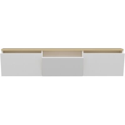 Hanah Home Meuble TV en bois "Neon" - 160 x 32 x 35 cm - Chêne blanc – 3.0 portes Conçu pour offrir praticité et robustesse, ce modèle s'intègre facilement dans tout intérieur et répond aux besoins du quotidien en garantissant confort d'usage. Publicité Hanah Home Meuble TV en bois "Neon" - 160 x 32 x 35 cm - Chêne blanc – 3.0 portes Conçu pour offrir praticité et robustesse, ce modèle s'intègre facilement dans tout intérieur et répond aux besoins du quotidien en garantissant confort d'usage. Publicité