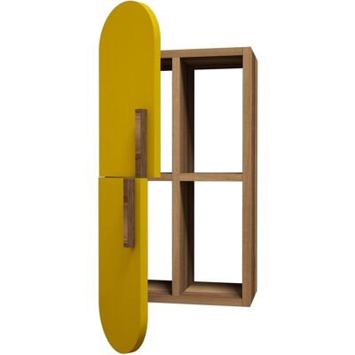 Hanah Home Étagère murale en bois "Rose" - 35 x 22 x 60 cm - NoyerJaune – 2.0 étagères, 2.0 portes Conçu pour offrir praticité et robustesse, ce modèle s'intègre facilement dans tout intérieur et répond aux besoins du quotidien en garantissant confort d' - Publicité Hanah Home Étagère murale en bois "Rose" - 35 x 22 x 60 cm - NoyerJaune – 2.0 étagères, 2.0 portes Conçu pour offrir praticité et robustesse, ce modèle s'intègre facilement dans tout intérieur et répond aux besoins du quotidien en garantissant confort d' - Publicité