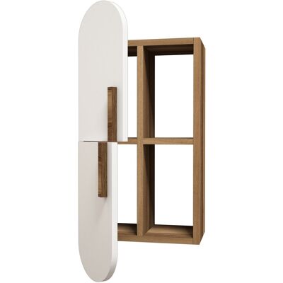 Hanah Home Étagère murale en bois "Rose" - 35 x 22 x 60 cm - NoyerBlanc – 2.0 étagères, 2.0 portes Conçu pour offrir praticité et robustesse, ce modèle s'intègre facilement dans tout intérieur et répond aux besoins du quotidien en garantissant confort d' - Publicité Hanah Home Étagère murale en bois "Rose" - 35 x 22 x 60 cm - NoyerBlanc – 2.0 étagères, 2.0 portes Conçu pour offrir praticité et robustesse, ce modèle s'intègre facilement dans tout intérieur et répond aux besoins du quotidien en garantissant confort d' - Publicité