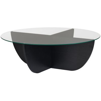 Hanah Home Table basse moderne, 90 x 90 x 30 cm, finition bois noir, plateau en verre trempé, panneaux de particules mélaminés, épaisseur 18 mm. Design élégant et fonctionnel pour les espaces de vie contemporains. Publicité Hanah Home Table basse moderne, 90 x 90 x 30 cm, finition bois noir, plateau en verre trempé, panneaux de particules mélaminés, épaisseur 18 mm. Design élégant et fonctionnel pour les espaces de vie contemporains. Publicité