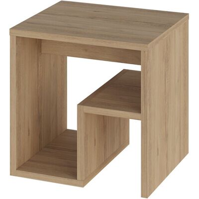 Hanah Home Table d'appoint moderne en chêne saphir, 40 x 40 x 35 cm. Panneaux de particules 100 % mélaminés, épaisseur 18 mm. Design élégant et fonctionnel pour une décoration scandinave. Montage facile. Charge maximale : 10 kg. Publicité Hanah Home Table d'appoint moderne en chêne saphir, 40 x 40 x 35 cm. Panneaux de particules 100 % mélaminés, épaisseur 18 mm. Design élégant et fonctionnel pour une décoration scandinave. Montage facile. Charge maximale : 10 kg. Publicité