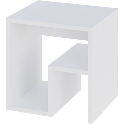 Hanah Home Table d'appoint blanche moderne, 40 x 35 x 40 cm, panneaux de particules 100 % mélaminés, épaisseur 18 mm. Design élégant et fonctionnel, idéal pour le salon ou la chambre. Montage facile. Charge maximale : 10 kg. Publicité Hanah Home Table d'appoint blanche moderne, 40 x 35 x 40 cm, panneaux de particules 100 % mélaminés, épaisseur 18 mm. Design élégant et fonctionnel, idéal pour le salon ou la chambre. Montage facile. Charge maximale : 10 kg. Publicité
