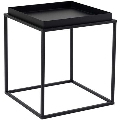 Hanah Home Table basse industrielle moderne, métal noir, 45 x 45 x 52 cm. Construction 100 % métal durable. Design épuré et uni pour les salons contemporains et les espaces élégants. Publicité Hanah Home Table basse industrielle moderne, métal noir, 45 x 45 x 52 cm. Construction 100 % métal durable. Design épuré et uni pour les salons contemporains et les espaces élégants. Publicité