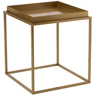 Hanah Home Table basse glamour moderne, finition dorée, 45 x 45 x 52 cm, structure 100 % métal. Design élégant et fonctionnel pour le salon, idéal pour une décoration intérieure contemporaine et des espaces originaux. Publicité Hanah Home Table basse glamour moderne, finition dorée, 45 x 45 x 52 cm, structure 100 % métal. Design élégant et fonctionnel pour le salon, idéal pour une décoration intérieure contemporaine et des espaces originaux. Publicité