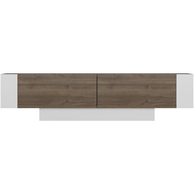 Hanah Home Meuble TV moderne avec étagères murales (2 pièces) - Dimensions : 150 x 31 x 41 cm cm - Dimensions étagères murales : 40 x 16 cm - Bois - Epaisseur 18 mm - Marron - Publicité Hanah Home Meuble TV moderne avec étagères murales (2 pièces) - Dimensions : 150 x 31 x 41 cm cm - Dimensions étagères murales : 40 x 16 cm - Bois - Epaisseur 18 mm - Marron - Publicité