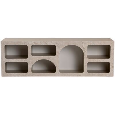 Hanah Home Buffet à niches arquées - Dimensions : 160 x 40 x 51 cm - Travertin - Bois - Epaisseur 18 cm - Publicité Hanah Home Buffet à niches arquées - Dimensions : 160 x 40 x 51 cm - Travertin - Bois - Epaisseur 18 cm - Publicité