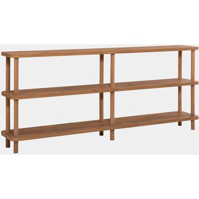 Hanah Home Bibliothèque industrielle moderne - Dimensions : 180 x 35 x 75 cm - Marron - Bois - 25 mm d'épaisseur - Capacité de charge de 30 kg par étagère - Publicité Hanah Home Bibliothèque industrielle moderne - Dimensions : 180 x 35 x 75 cm - Marron - Bois - 25 mm d'épaisseur - Capacité de charge de 30 kg par étagère - Publicité