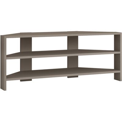 Hanah Home Meuble TV moderne moka clair - Dimensions : 114 x 36 x 45 cm - 18 mm d'épaisseur -Fixation murale possible - 3 étagères - Publicité Hanah Home Meuble TV moderne moka clair - Dimensions : 114 x 36 x 45 cm - 18 mm d'épaisseur -Fixation murale possible - 3 étagères - Publicité