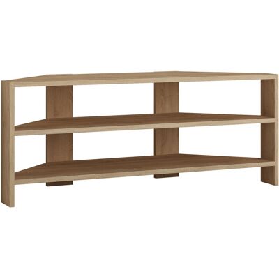 Hanah Home Meuble TV moderne beige - Dimensions : 114 x 36 x 45 cm - 18 mm d'épaisseur -Fixation murale possible - 3 étagères - Publicité Hanah Home Meuble TV moderne beige - Dimensions : 114 x 36 x 45 cm - 18 mm d'épaisseur -Fixation murale possible - 3 étagères - Publicité