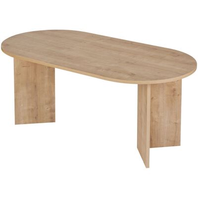 Hanah Home Table de salle à manger moderne, chêne saphir, 180 x 90 x 75 cm. Panneaux de particules 100 % mélaminés, épaisseur 25 mm. Design élégant et résistant, idéal pour les espaces repas contemporains. Charge maximale : 70 kg. Publicité Hanah Home Table de salle à manger moderne, chêne saphir, 180 x 90 x 75 cm. Panneaux de particules 100 % mélaminés, épaisseur 25 mm. Design élégant et résistant, idéal pour les espaces repas contemporains. Charge maximale : 70 kg. Publicité