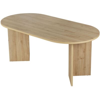 Hanah Home Table de salle à manger moderne, chêne Cadix, 180 x 90 x 75 cm. Panneaux de particules 100 % mélaminés, épaisseur 25 mm. Design élégant et résistant, idéal pour les espaces repas contemporains. Charge maximale : 70 kg. Publicité Hanah Home Table de salle à manger moderne, chêne Cadix, 180 x 90 x 75 cm. Panneaux de particules 100 % mélaminés, épaisseur 25 mm. Design élégant et résistant, idéal pour les espaces repas contemporains. Charge maximale : 70 kg. Publicité