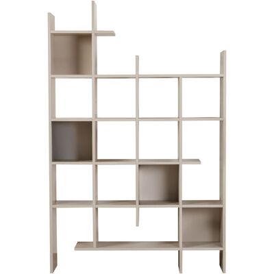 Hanah Home Bibliothèque - Dimensions : 122 x 25 x 188 cm - Grès - Epaisseur : 18 mm - Bois - Fixation murale possible - Publicité Hanah Home Bibliothèque - Dimensions : 122 x 25 x 188 cm - Grès - Epaisseur : 18 mm - Bois - Fixation murale possible - Publicité