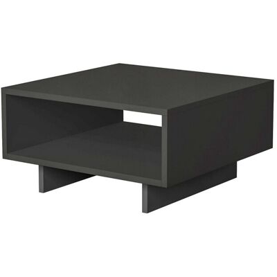 Hanah Home Table basse moderne - Dimensions : 60 x 60 x 32 cm - Bois - Epaisseur : 18 mm - Montage facile - Gris anthracite - Publicité Hanah Home Table basse moderne - Dimensions : 60 x 60 x 32 cm - Bois - Epaisseur : 18 mm - Montage facile - Gris anthracite - Publicité
