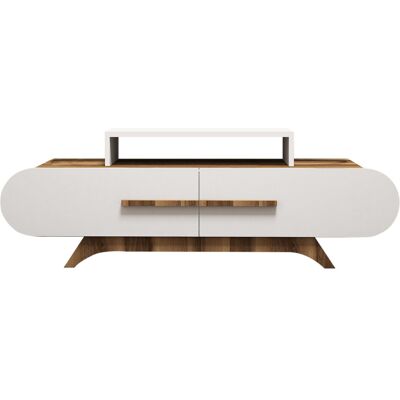 Hanah Home Meuble TV moderne avec option de fixation murale - Dimensions : 145 x 36 x 49 cm - Bois - Epaisseur 18 mm - Publicité Hanah Home Meuble TV moderne avec option de fixation murale - Dimensions : 145 x 36 x 49 cm - Bois - Epaisseur 18 mm - Publicité