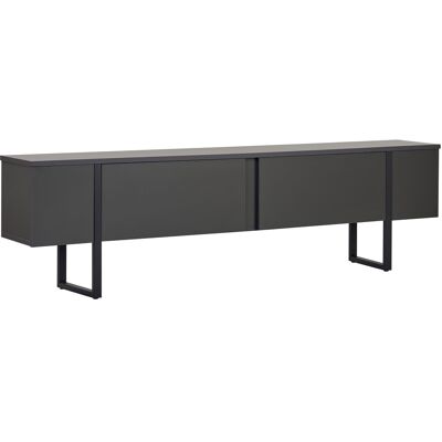 Hanah Home Meuble TV, Anthracite / Noir, 180 x 30 x 50 cm, Panneaux de particules, mélaminés, 18 mm d'épaisseur, style industriel. Publicité Hanah Home Meuble TV, Anthracite / Noir, 180 x 30 x 50 cm, Panneaux de particules, mélaminés, 18 mm d'épaisseur, style industriel. Publicité