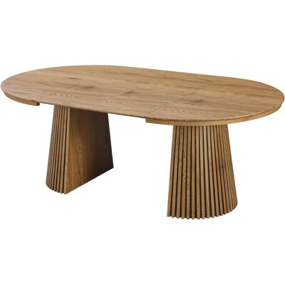 Habitat et Jardin Table repas avec fonction extensible "Sylva" - Dimensions : 120/160/200 x 120 x 75 cm - Bois - Marron - Publicité Habitat et Jardin Table repas avec fonction extensible "Sylva" - Dimensions : 120/160/200 x 120 x 75 cm - Bois - Marron - Publicité