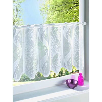 Rideau Jacquard Semi-transparent Blanc - Rideaux - Publicité Rideau Jacquard Semi-transparent Blanc - Rideaux - Publicité