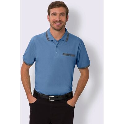 CLASSIC Polo à manches courtes - Homme, Bleu - Publicité CLASSIC Polo à manches courtes - Homme, Bleu - Publicité