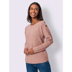 Pull en tricot large encolure ronde - Publicité Pull en tricot large encolure ronde - Publicité