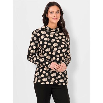 Fair Lady T-shirt en viscose à poids col roulé manches longues - Publicité Fair Lady T-shirt en viscose à poids col roulé manches longues - Publicité