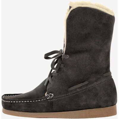 Bottines cuir velours vachette doux - Publicité Bottines cuir velours vachette doux - Publicité