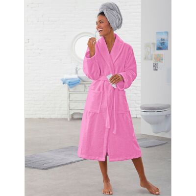 PLANTIER Rose Kimono Ceinture de Nœud - Peignoir - Publicité PLANTIER Rose Kimono Ceinture de Nœud - Peignoir - Publicité