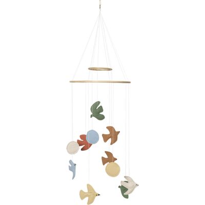 Ferm Living - Mobile bébé Swif Bird - Multicolore - Polyester recyclé - Publicité Ferm Living - Mobile bébé Swif Bird - Multicolore - Polyester recyclé - Publicité