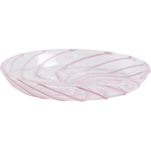 Hay – Assiette à mignardises Spin – transparent – verre borosilicaté