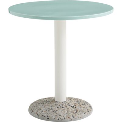 Hay - Table ronde Ceramic - Vert - Béton effet terrazzo - Designer Muller Van Severen - Publicité Hay - Table ronde Ceramic - Vert - Béton effet terrazzo - Designer Muller Van Severen - Publicité