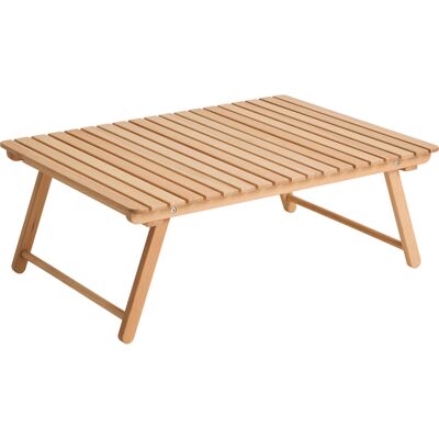 Hay - Table basse pliante OUTDOOR MARKET - Bois naturel - Hêtre certifié FSC - Designer Jasper Morrison - Publicité Hay - Table basse pliante OUTDOOR MARKET - Bois naturel - Hêtre certifié FSC - Designer Jasper Morrison - Publicité