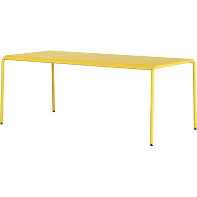 TIPTOE - Table rectangulaire Panorama - Jaune - Acier thermolaqué - Publicité TIPTOE - Table rectangulaire Panorama - Jaune - Acier thermolaqué - Publicité