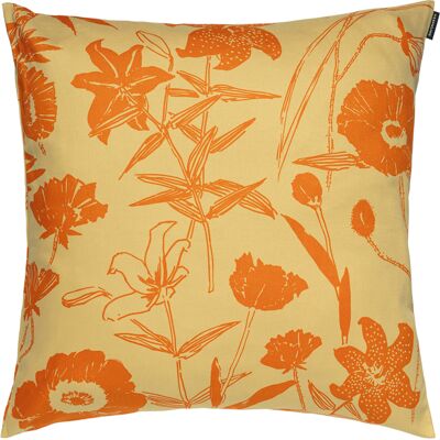 Marimekko - Housse de coussin Perenna - Orange - Coton biologique - Designer Fujiwo Ishimoto - Publicité Marimekko - Housse de coussin Perenna - Orange - Coton biologique - Designer Fujiwo Ishimoto - Publicité