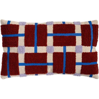 & klevering - Housse de coussin Plano - Rouge - Plumes - Publicité & klevering - Housse de coussin Plano - Rouge - Plumes - Publicité